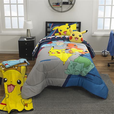 pokemon comforter|pokemon sheet and comforter set.